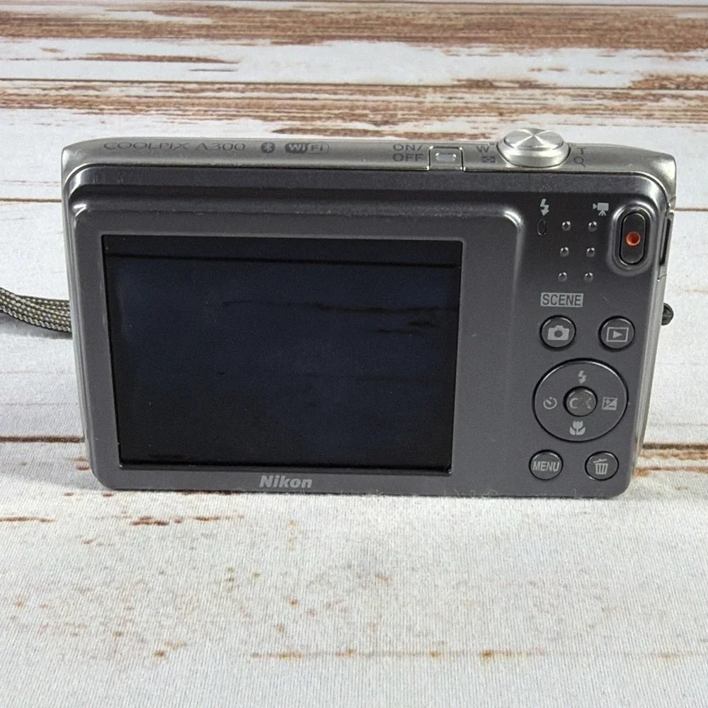 Nikon COOLPIX A300 20.1MP Digital Camera Silver Parts Repair Broken Lens